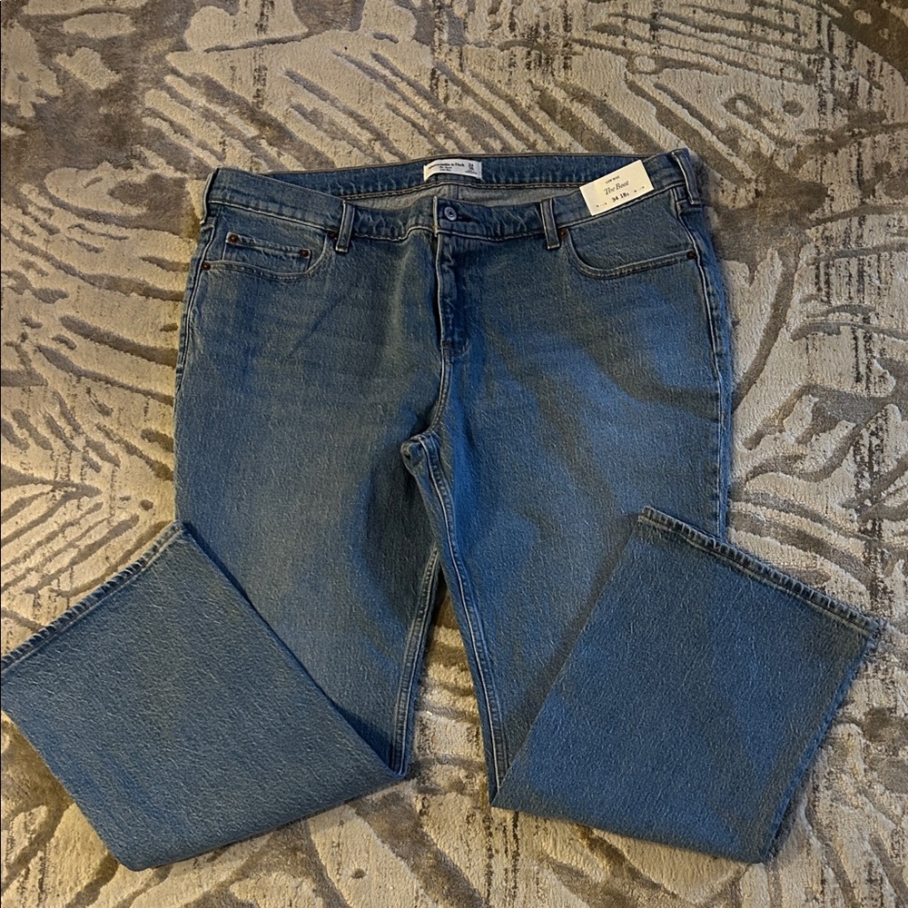 Abercrombie & Fitch Blue Bootcut Jeans
